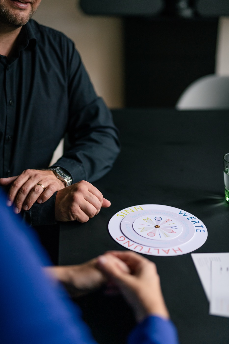 Life Coaching mit Martin Steiner — Coaching-Karte mit Themen Sinn, Werte, Haltung und Motivation